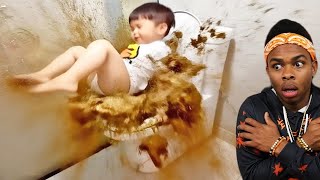 toilet exploded at the worst time..