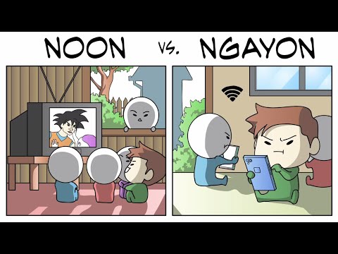 NOON vs. NGAYON (INTERNET) | Pinoy Animation