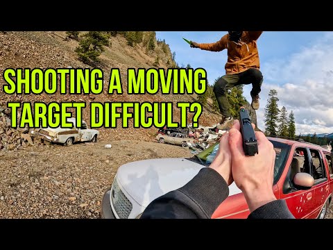 Is it hard to shoot a moving target from self defense distance?