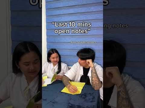 Open notes during quiz 🤣 #funny #comedy #shorts  #Relatable #school #ladongandliz