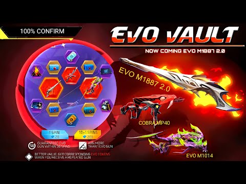 NEXT EVO VAULT EVENT, EVO M1887 2.0 SKIN | FREE FIRE NEW EVENT | NEW EVENT FREE FIRE | FF NEW EVENT