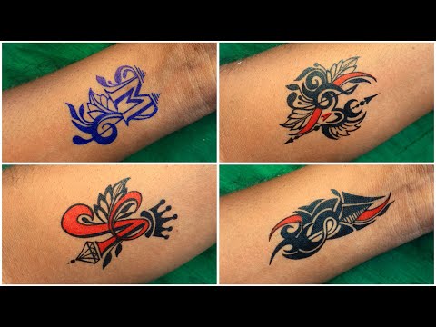 very beautiful tattoo art of M || A || A with heart and A S S 😱🤔