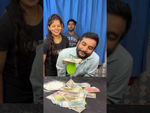 Amazing blow the money funny family challenge✅ #shorts #game