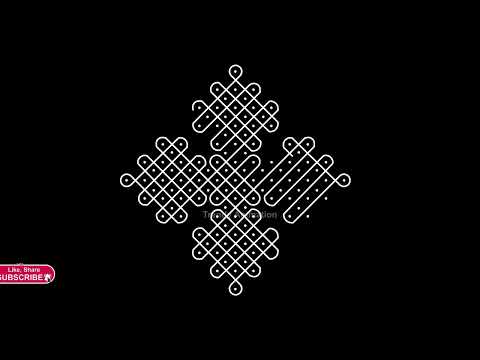 Awesome #easy & #simple melikala muggulu 13*1dots🌺latest rangoli🌺Festival rangoli🌺kolam