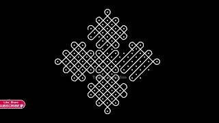 Awesome #easy & #simple melikala muggulu 13*1dots🌺latest rangoli🌺Festival rangoli🌺kolam