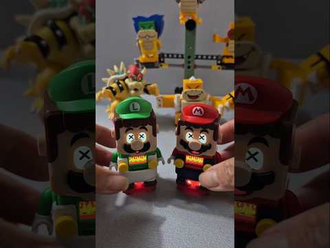 Mario and luigi burn alive 🔥 #fun #legosupermario #lego
