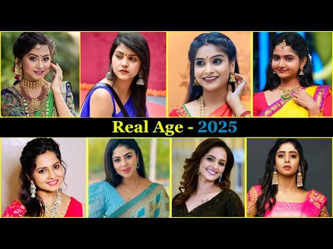 Telugu Tv Serial Actress Real Age2025|Deepika Rangaraju,Amulyagowda,Premivishwanth,Debjanimodak