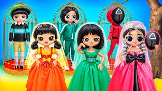 DRESS WEDDING COUPLE  Squid Game 3! LOL OMG DIYs for Squid Game Doll