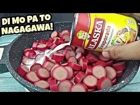 HOTDOG binuhusan ko ng GATAS grabe nagulat ako sa SARAP niya! TRENDING PINOY ULAM IDEAS 2024