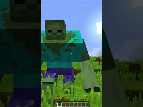 Minecraft: Saving BABY ZOMBIE from BUFF! #shorts