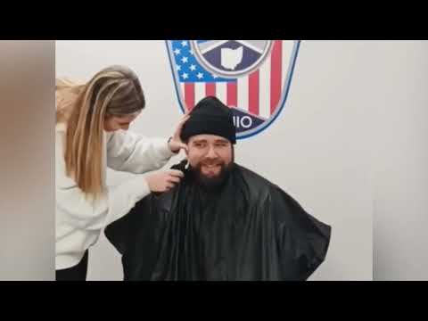 Officers Shave Heads in Solidarity With Woman Facing Cancer