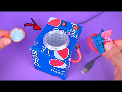 Increíble Mini Lavadora hecha con latas de refresco