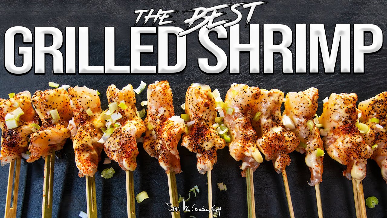 The best quick & easy grilled shrimp recipe 4k