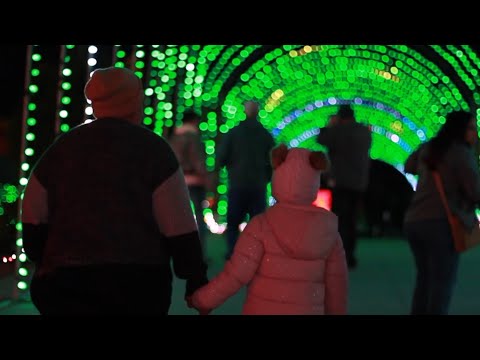 Big Rivers Waterpark transforms into glowing holiday destination