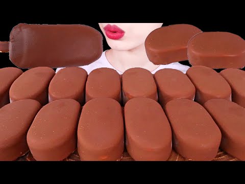 ASMR MUKBANG｜CHOCOLATE ICE CREAM 신상 잔망루피 티코, 초코 아이스크림 먹방 EATING SOUNDS