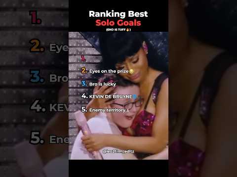 Ranking Best Solo Goals