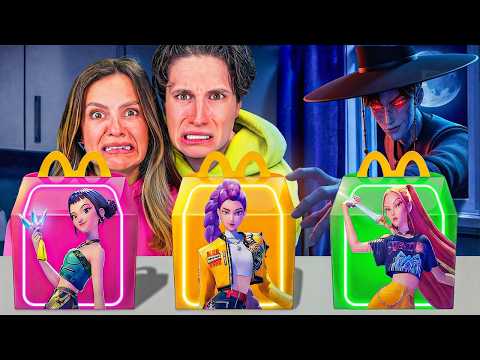 ¡Abro los Happy Meals de Kpop Demon Hunters a las 3:00 AM en la vida real! 🌙 Ninna y Matti
