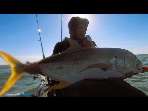 Kayak Fishing Two Miles Into The Ocean For Giants