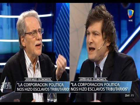 Javier Milei se cruza con el economista Ismael Bermudez, Animales Sueltos- 26/07/16