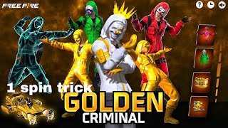 I GOT ALL TOP GOLDEN CRIMINALS!💎😱 Free Fire Max