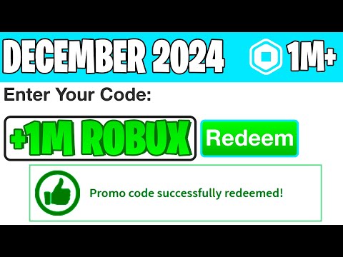 *2024* ROBLOX PROMO CODE GIVES YOU FREE ROBUX... (Roblox December 2024)