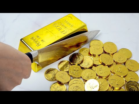 Stop Motion Cooking - Pizza recipes from coins ASMR Funny Video 4K