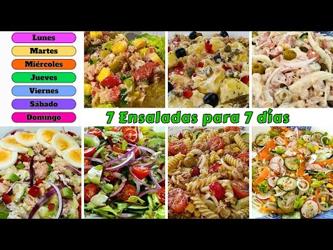 7 Ensaladas Para 7 Días Para Llevar Al Trabajo A la Playa o ¡A Donde Quieras!