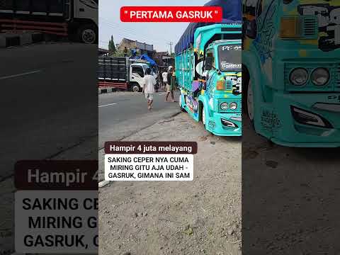 Pertama gasruk 4 JT hampir melayang #selametsemuaada #besitua #trukoleng