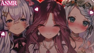 【ASMR/オフコラボ】全方向からおねえさんたちに溺愛されちゃう…♡堕ちにきて♡睡眠導入/囁き/吐息/作業用/sleep/earblowing/whispering/囁語【Vtuber】