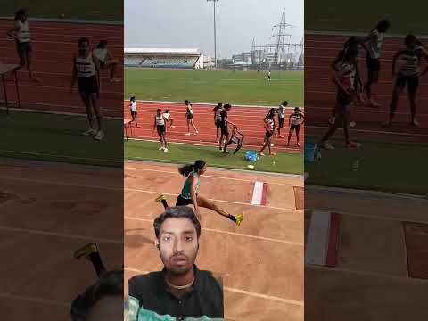 Triple Jump  girls national game  Aiu game Bhubaneswar #trending #olympicsport #love #athleticstrack