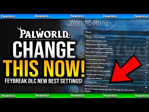 New Feybreak DLC Settings - CHANGE THESE NOW! - Palworld Feybreak DLC Update New Features & Settings