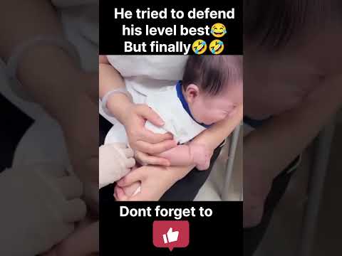 Baby try to defend injection. But finally had to accept 🤣🤣❤️|| #shortsfeed #shorts
