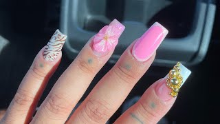 Attemping GEL-X on myself for the FIRST TIME 💞🌴✨