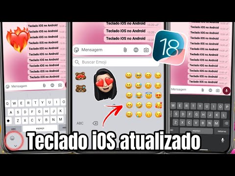 SAIU 🥳 TECLADO IGUAL DO IPHONE NO ANDROID ATUALIZADO 🎉 EMOJIS IOS + SONS DAS TECLAS IOS + CORREÇÃO