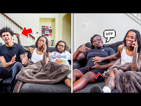 CAKING On The Phone While Being Touchy Touchy With The Gang..