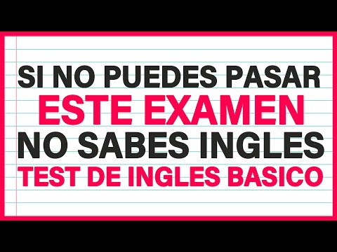 Si Fallaste Este Test NO Sabes Nada De INGLÉS 🧠| Test De Inglés Nivel Básico ✅