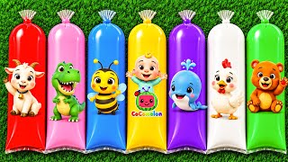 MENEMUKAN : Hewan Gajah, Panda, Dinosaurus, Zebra, Harimau, Baby JJ, Cocomelon.