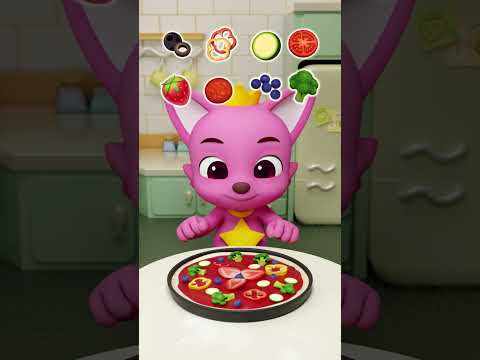 ¡Cocinemos una Pizza Saludable Juntos! #pinkfongespañol #kidsshorts