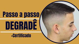 Passo a passo degradê - Curso de Barbeiro Felippe Caetano