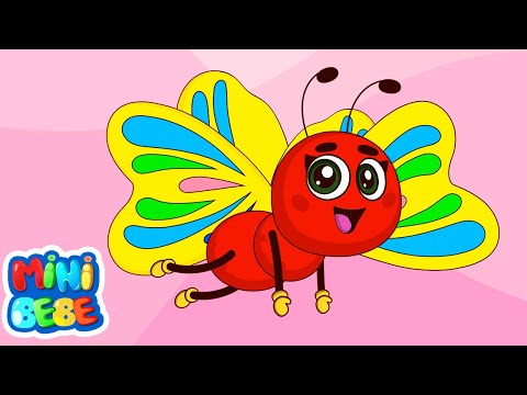 Kelebeğin Kanadı 🦋 Kelebek Şarkısı 🌈 MiniBebe Yeni Çocuk Şarkıları