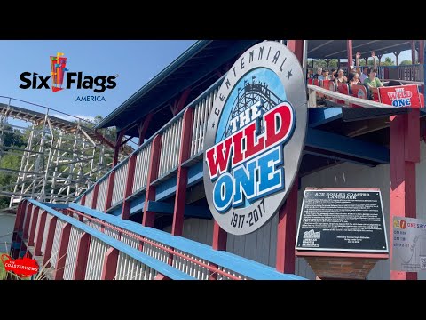 Oldest Coaster at Six Flags! - Wild One Wooden Centennial Coaster Six Flags America POV [4K]