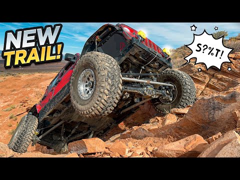 INSANE NEW TRAIL - Challenging Our Jeep Wranglers Off Road!