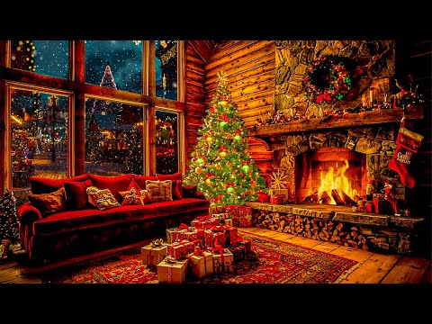 Nat King Cole, Frank Sinatra, Bing Crosby & Christmas Oldies🎄🎁 3 Hours Fireplace with Hits Original