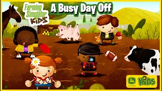 Picking Apples & Milking Cows | Farming Simulator Kids | John Deere Kids