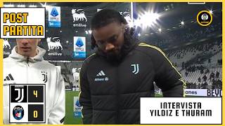 POST JUVENTUS - PISA 4-0 | INTERVISTA YILDIZ E THURAM