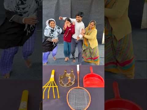 Best Family Race & Collect Kinder Joy With Different Things Challenge 4 #shorts