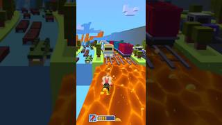 Subway Surfers whitte rabbit vs Crossy Road #floorislava #subwaysurfers