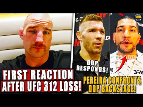 Sean Strickland's FIRST REACTION after UFC 312’s loss! DDP REACTS to Alex Pereira CONFRONTATION;Ilia