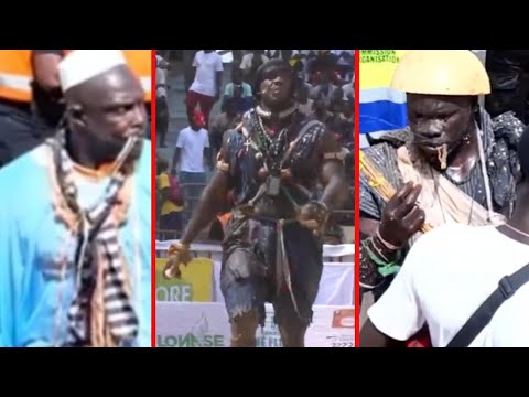 Arrivées musicalés de Double moteur, Niang Ballo et Domou Dangou à l’arène nationale