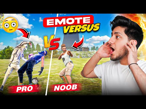 Pro Vs Noob Emote Funny Emote Versus On Factory Roof - Garena Free Fire